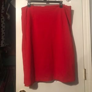 Red Dainty Jewell’s pencil skirt